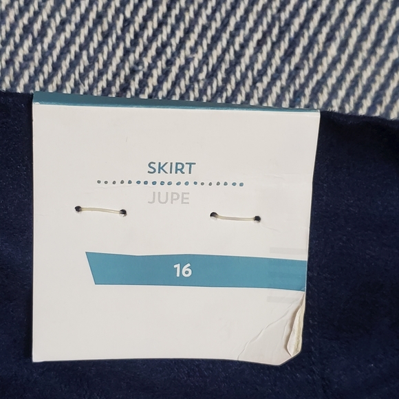 Old Navy: Faux-Suiede Mini-Skirt -Dark Blue - Pockets - Zipper - Size 16W - BNWT - Picture 5 of 11